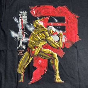 Large Youth Black Graphic Anime T-shirt, NWT